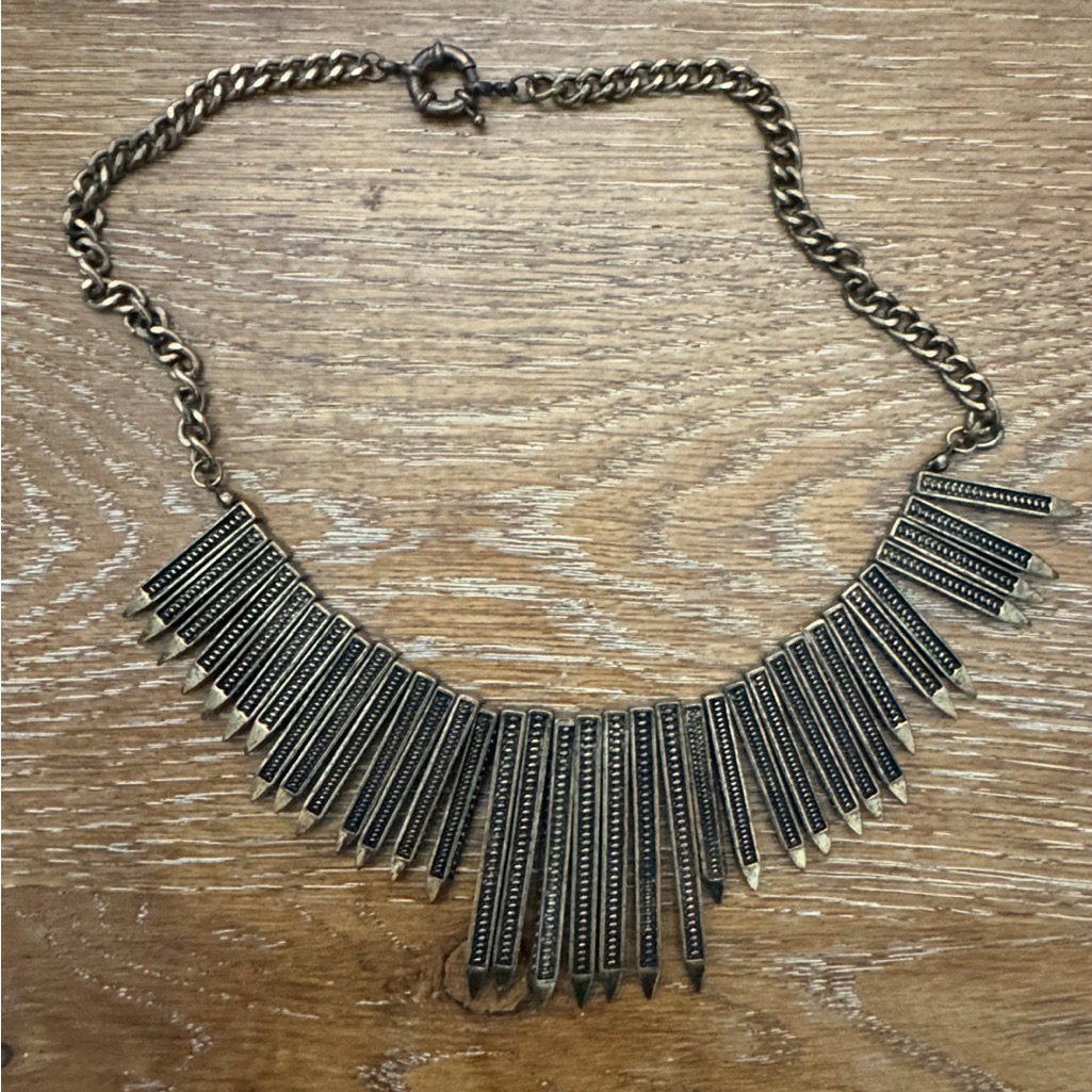 Mark. Black And Gold Statement Necklace